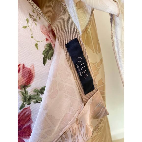 GILES Italy Made Drop Wrap Silk Dress Summer, Party, Cocktail, Weeding invite - Picture 10 of 13